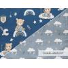 PurpleEssences Reusable Cloth Placemats | Reusable, Eco-Friendly | 15″x13″, 2-ply, Thick, Absorbent, Machine Washable | Set of 2 Placemats – Dinosaurs Alpha(Teddy)