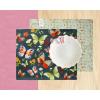 PurpleEssences Reusable Cloth Placemats | Reusable, Eco-Friendly | 15″x13″, 2-ply, Thick, Absorbent, Machine Washable | Set of 2 Placemats – Dinosaurs Alpha(Butterfly – Bug)