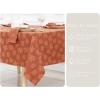 PurpleEssences Rustic Damask Maple Leaves Fall Tablecloth, 60×84 Inch Jacquard Cloth Autumn Harvest & Thanksgiving Tablecloth, Fall Tablecloths for Rectangle Tables(Damask Maple Leaves)