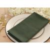 PurpleEssences Solid Cloth Napkins 18 x 18 Inch (Set of 12) and Table Runner Ribbed 14×72 (14×77.5, Fringe Included) – Olive Green