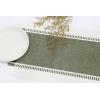 PurpleEssences Stripe Ribbed Placemats with Fringes 100% Cotton, Set of 4, 13×19 Inch, Thick Durable Table Mats for Dining, Kitchen, or Casual Farmhouse Tabletop Décor – Golden Yellow and H.White(Artichoke Green and H.white)
