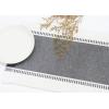 PurpleEssences Stripe Ribbed Placemats with Fringes 100% Cotton, Set of 4, 13×19 Inch, Thick Durable Table Mats for Dining, Kitchen, or Casual Farmhouse Tabletop Décor – Golden Yellow and H.White(Mineral Gray and H.white)