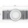 PurpleEssences Stripe Ribbed Placemats with Fringes 100% Cotton, Set of 4, 13×19 Inch, Thick Durable Table Mats for Dining, Kitchen, or Casual Farmhouse Tabletop Décor – Golden Yellow and H.White(Mineral Gray and H.white)