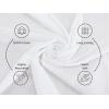 PurpleEssences White Kitchen Towels – Set of 6, 24×28 Inch – 100% Cotton, Soft, Durable, Quick-Drying & Absorbent Hand Towels – Ideal for Everyday Use, Cooking, or Cleaning(24)