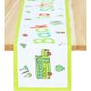 PurpleEssences Back to School Table Runner – 13×72 Inch 100% Cotton Decor for Classroom, Home, Party & First Day Celebrations – Colorful Designs – 13 x 72 Inch – Back to School Party(Back to School Party)