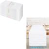 PurpleEssences Cloth Napkins – Set of 12-18 x 18 Inch Dobby Stripe Ribbed Runner 14×72 inch – Aqua Blue and White