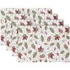 PurpleEssences Fall Placemats – Set of 4, 13×19 Inch – Leaves Design, 100% Cotton, Washable Autumn Table Mats for Thanksgiving, Kitchen, Dining & Party Decor (Sienna Sage, 13 x 19 Inch)(Sienna Sage)
