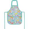 PurpleEssences Kids Apron With Adjustable Neck Strap & Front Pocket, Little Chef Apron for Baking & Crafts, 15×18 in, Cotton(Dinosaurs Blue)