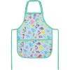 PurpleEssences Kids Apron With Adjustable Neck Strap & Front Pocket, Little Chef Apron for Baking & Crafts, 15×18 in, Cotton(Mermaid)