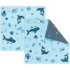 PurpleEssences Reusable Cloth Napkins | 12”x12”, 2-Ply, Thick, Absorbent, Durable | Machine Washable | Soft Cotton Fabric | Great for Lunchboxes | Set of 2 Napkins – Avocado(Sea World)
