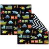 PurpleEssences Reusable Cloth Napkins | 12”x12”, 2-Ply, Thick, Absorbent, Durable | Machine Washable | Soft Cotton Fabric | Great for Lunchboxes | Set of 2 Napkins – Avocado(Transport)
