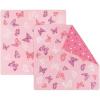 PurpleEssences Reusable Cloth Napkins | 12”x12”, 2-Ply, Thick, Absorbent, Durable | Machine Washable | Soft Cotton Fabric | Great for Lunchboxes | Set of 2 Napkins – Avocado(Butterfly)