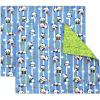 PurpleEssences Reusable Cloth Placemats | Reusable, Eco-Friendly | 15″x13″, 2-ply, Thick, Absorbent, Machine Washable | Set of 2 Placemats – Avocado(Panda)