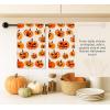PurpleEssences Halloween Kitchen Towels Set of 2-16×28 inch 100% Cotton Dish Towels – Absorbent, Reusable Hand Towels for Drying, Cleaning & Kitchen Décor – Scary Pumpkin(Scary Pumpkin)