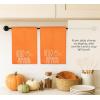 PurpleEssences Pumpkin Cotton Kitchen Towels Set of 2 – Absorbent Dish Towels Set Tea Towels Bar Towels Multi Purpose Kitchen Linen, Drying Dish Hand Towels 16 x 26 Inch – Pumpkin Patch(Hello Pumpkin)