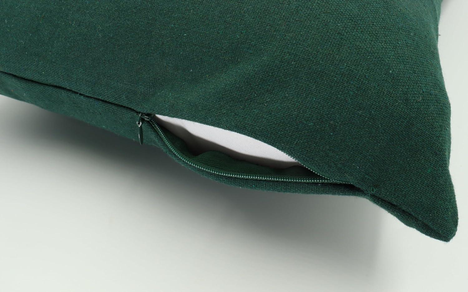 imagePurpleEssences Cloth Napkin 18 x 18 Inch Set of 12 Throw Pillow Cover 16 x 16 inch Set of 2100 Cotton Forest Green