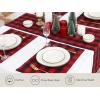 PurpleEssences Buffalo Plaid Napkin 18 x 18 Inch Set of 12, Table Runner 14 x 90 Inch Pack of 1-100% Cotton – Red/Black