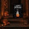PurpleEssences Halloween Garden Flags for Outside – 12×18 Inch Outdoor Yard Decoration with Double-Sided – Scary Pumpkin Welcome Flag for Porch, Lawn – Happy Halloween