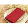 PurpleEssences Solid Cloth Napkins – Set of 12-18 x 18 Inch Double Stripe Ribbed Woven Table Runner 14×90 Inch – Red