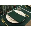 PurpleEssences Solid Cloth Napkins – Set of 12-18 x 18 Inch Solid Ribbed Woven Table Runner 14×72 Inch – Forest Green