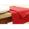 PurpleEssences Solid Waffle Kitchen Towel 15” x 25” (Set of 6) and Embroidery Napkin 18”x18” (Set of 6) – Red/Snowman