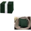 PurpleEssences Cloth Napkin 18 x 18 Inch Set of 12, Throw Pillow Cover 16 x 16 inch Set of 2-100% Cotton – Forest Green