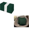 PurpleEssences Hemstitch Napkin 18 x 18 Inch Set of 12, Throw Pillow Cover 18 x 18 inch Set of 2-100% Cotton – Forest Green