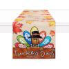 PurpleEssences Fall Table Runner Collection – 100% Cotton – 13×72 Inch – Autumn Table Runner for Fall Harvest & Thanksgiving Farmhouse Seasonal Table Décor with Festive Charm – Turkey Day