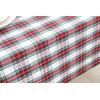 PurpleEssences 4th of July Buffalo Plaid Tablecloth – Water Resistant Wipeable Washable Checkered Table Cloth for Outdoor Picnic Dining – 52 x 52 Inch – Labor Day – Red Blue and White(Tartan Plaid – Red/White)