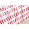 PurpleEssences 4th of July Buffalo Plaid Tablecloth – Water Resistant Wipeable Washable Checkered Table Cloth for Outdoor Picnic Dining – 52 x 52 Inch – Labor Day – Red Blue and White(Homestead Plaid – Red/White)