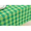 PurpleEssences 4th of July Buffalo Plaid Tablecloth – Water Resistant Wipeable Washable Checkered Table Cloth for Outdoor Picnic Dining – 52 x 52 Inch – Labor Day – Red Blue and White(Buffalo Plaid – St Patricks Green)