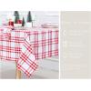 PurpleEssences 4th of July Buffalo Plaid Tablecloth – Water Resistant Wipeable Washable Checkered Table Cloth for Outdoor Picnic Dining – 52 x 52 Inch – Labor Day – Red Blue and White(Homestead Plaid – Red/White)