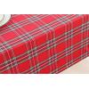 PurpleEssences 4th of July Buffalo Plaid Tablecloth – Water Resistant Wipeable Washable Checkered Table Cloth for Outdoor Picnic Dining – 52 x 52 Inch – Labor Day – Red Blue and White(Tartan Plaid – Red/Green)