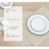 PurpleEssences Solid Hemstitch Placemat, 4 PCS of Stain Resistant Spill Proof Place Mats, Washable Placemats, Set of 4-13×19 Inch – Fall Thanksgiving – White(Royal Linen)