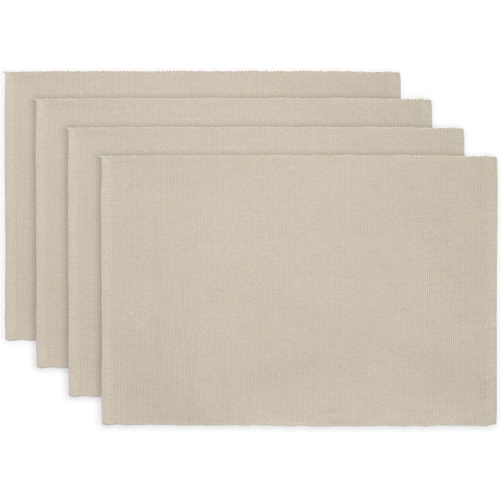 imagePurpleEssences Solid Ribbed Placemats 100 Cotton Place mats Set of 4 13x19 Inch Thick Durable Table Mats for Dining Kitchen or Farmhouse Tabletop Dcor Christmas Holiday Winter  Forest GreenRoyal Linen