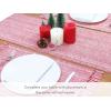 PurpleEssences Chambray Placemats with Fringes – 100% Cotton, Set of 4, 13×19 Inch, Thick Durable Table Mats for Dining, Kitchen, or Casual Farmhouse Tabletop Décor – Forest Green and H.White(Red and H.white)