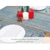 PurpleEssences Chambray Placemats with Fringes – 100% Cotton, Set of 4, 13×19 Inch, Thick Durable Table Mats for Dining, Kitchen, or Casual Farmhouse Tabletop Décor – Forest Green and H.White(Forest Green and H.white)
