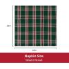 PurpleEssences Christmas Tartan Plaid Napkins -12 Pack 100% Cotton Cloth Napkins Scottish Tartan – Xmas Holiday Winter Festive Celebration Soft Durable Washable – 18×18 Inch – Green(Tartan Plaid Green)