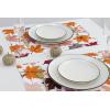 PurpleEssences Fall Harvest Decor Thanksgiving 100% Cotton Napkin (18×18 Inch Set of 6), Table Placemat (13×19 Inch Set of 4) – Maple Leaves