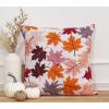PurpleEssences Fall Harvest Decor Thanksgiving 100% Cotton Throw Pillow Cover (16×16 Inch Set of 2), Napkin (18×18 Inch Set of 6) – Maple Leaves