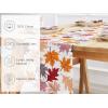 PurpleEssences Fall Harvest Decor Thanksgiving 100% Cotton Throw Pillow Cover (18×18 Inch Set of 2), Table Runner (14×72 Inch Pack of 1) – Maple Leaves