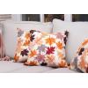 PurpleEssences Fall Harvest Decor Thanksgiving 100% Cotton Throw Pillow Cover (18×18 Inch Set of 2), Table Runner (14×72 Inch Pack of 1) – Maple Leaves