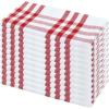 PurpleEssences Christmas Tartan Plaid Napkins -12 Pack 100% Cotton Cloth Napkins Scottish Tartan – Xmas Holiday Winter Festive Celebration Soft Durable Washable – 18×18 Inch – Green(Homestead Plaid Red/White)