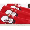 PurpleEssences Christmas Embroidered Hemstitch Napkin Set of 6 & Hemstitch Napkins Set of 12-18×18 Inch – 100% Cotton – Snowman/Red