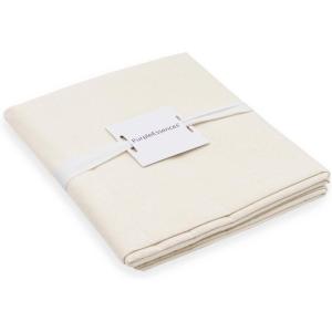 PurpleEssences Natural Cotton Muslin Fabric – Unbleached 100% Cotton Medium Weight Material for Sewing, Embroidery, Apparel, Backdrops, Draping & Craft Projects – 63×72 Inch