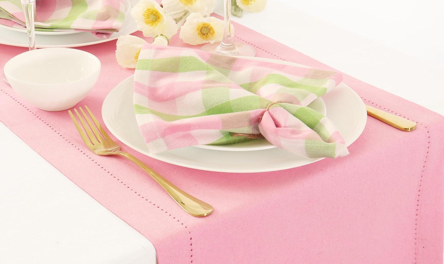 image:imagePurpleEssences Buffalo Plaid Cloth Napkins Mitered Corners Christmas Holiday Winter Gingham Check Dinner Napkin Set of 12100 Cotton 18x18 Inch Reusable Washable Multi ColorApple Green Blush Pink