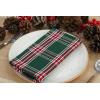PurpleEssences Buffalo Plaid Cloth Napkins – Mitered Corners – Christmas Holiday Winter – Gingham Check Dinner Napkin – Set of 12-100% Cotton – 18×18 Inch – Reusable Washable – Multi Color(Tartan Plaid Green)