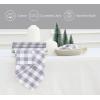 PurpleEssences Buffalo Plaid Cloth Napkins – Mitered Corners – Christmas Holiday Winter – Gingham Check Dinner Napkin – Set of 12-100% Cotton – 18×18 Inch – Reusable Washable – Multi Color(Grey White)