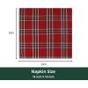 PurpleEssences Buffalo Plaid Cloth Napkins – Mitered Corners – Christmas Holiday Winter – Gingham Check Dinner Napkin – Set of 12-100% Cotton – 18×18 Inch – Reusable Washable – Multi Color(Tartan Plaid Red/Green)