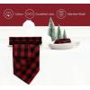 PurpleEssences Buffalo Plaid Cloth Napkins – Mitered Corners – Christmas Holiday Winter – Gingham Check Dinner Napkin – Set of 12-100% Cotton – 18×18 Inch – Reusable Washable – Multi Color(Red Black)